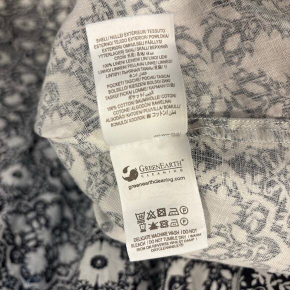 BODEN NWT French Navy Bloomsbury Mono black and white maxi skirt, size 16/18 - Picture 7 of 10